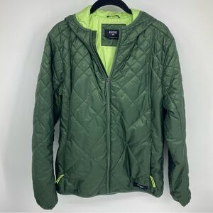RHONE Olive Quilted Jacket with Hood